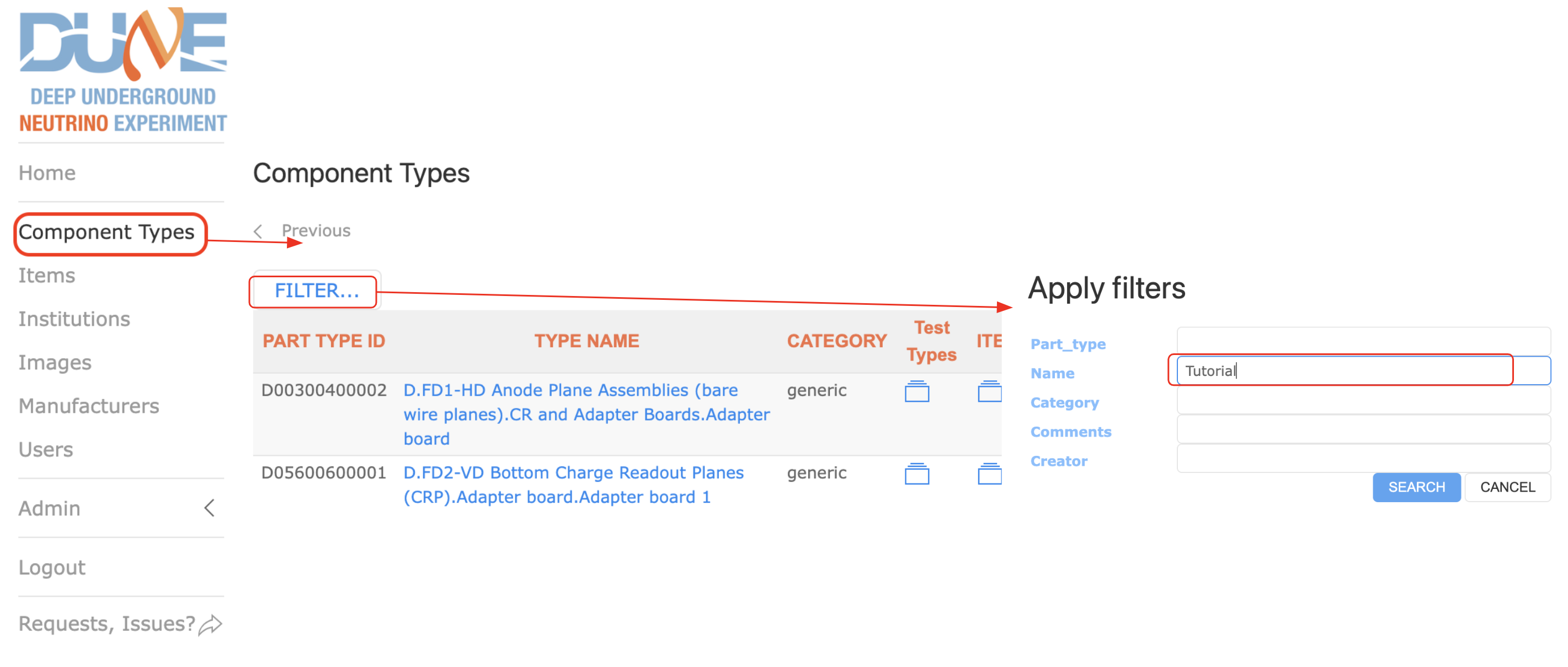 component-type-filtering