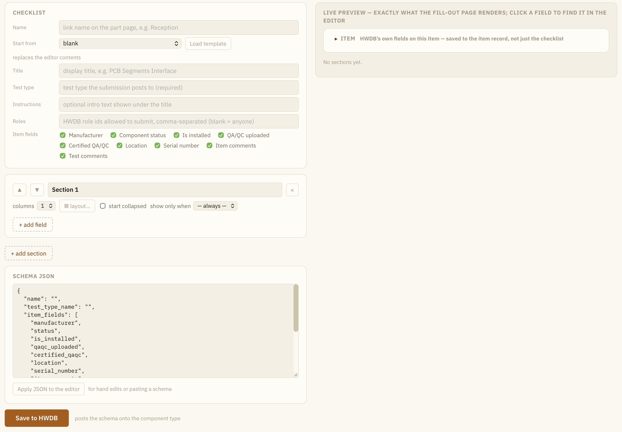 editchecklist