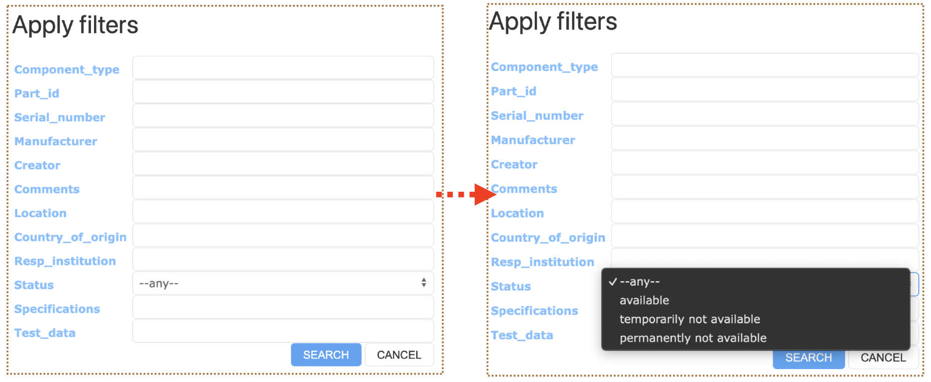 status filter