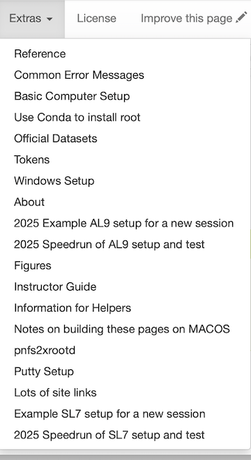 Extras List